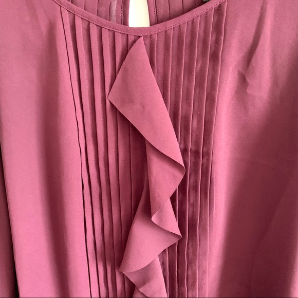 BANANA REPUBLIC Chiffon Blouse Purple Size S - Picture 8 of 8